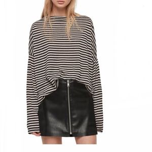 Allsaints Rita Stripe Oversized Tee